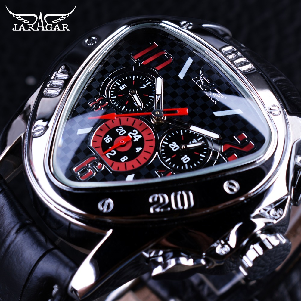 Watch Triangle Luxury - Jaragar – montre mécanique en cuir