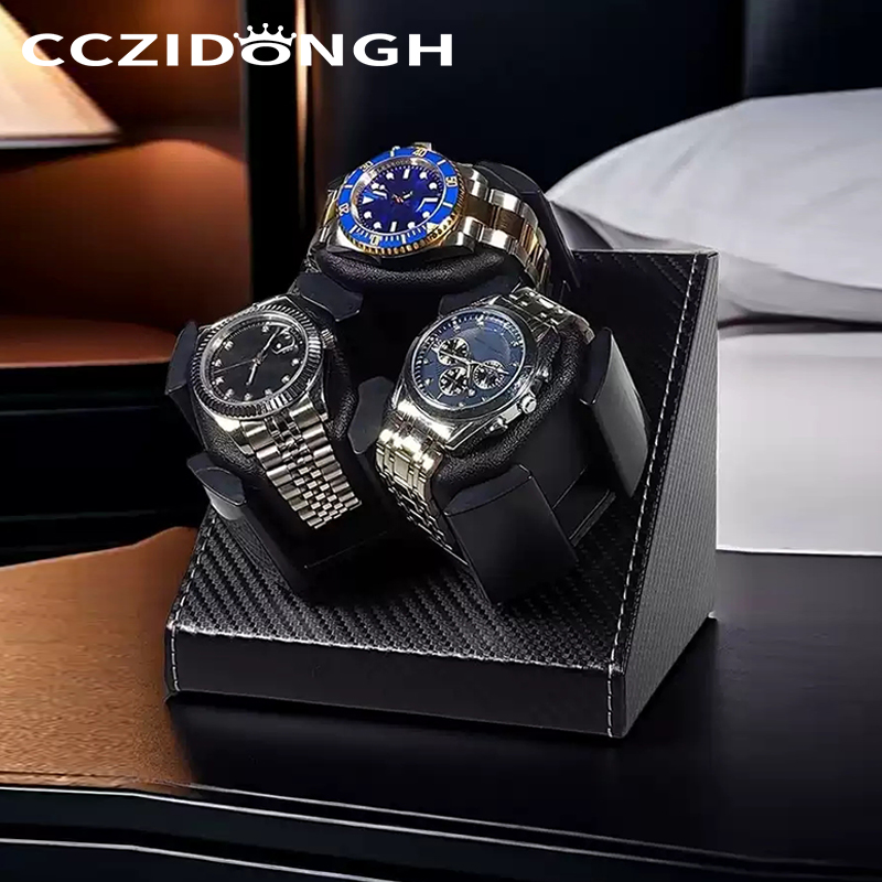 Luxury Watch Winder Box - Boîte à montres automatique en cuir