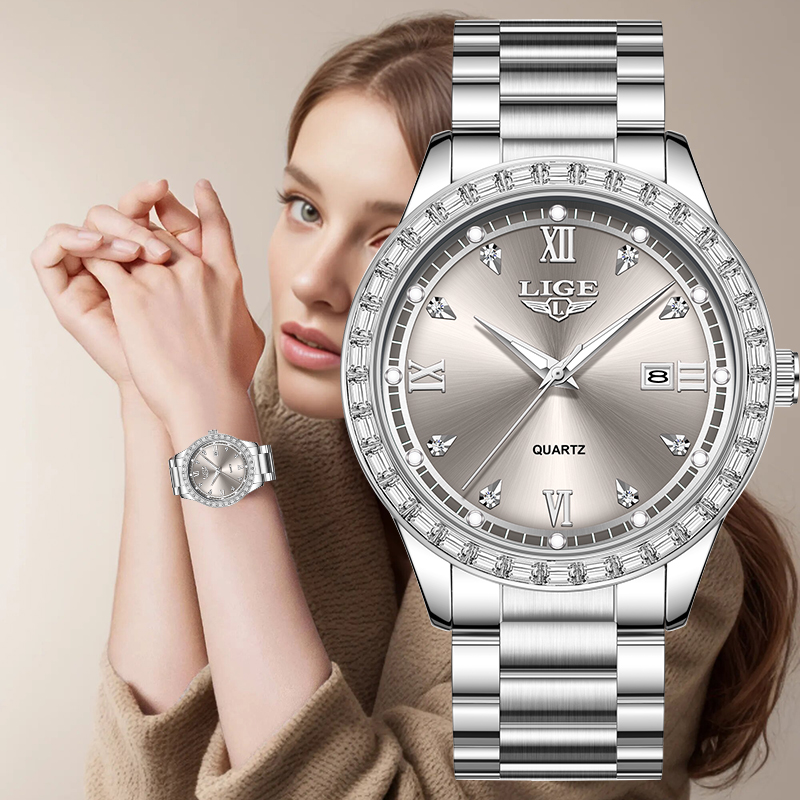Luxury Watch Wallpaper - Montre-bracelet à quartz LIGE 2026 de