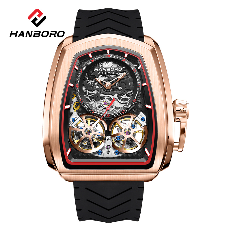Luxury Watch Arabic - Montre Homme Double Tourbillon Creux Squelette