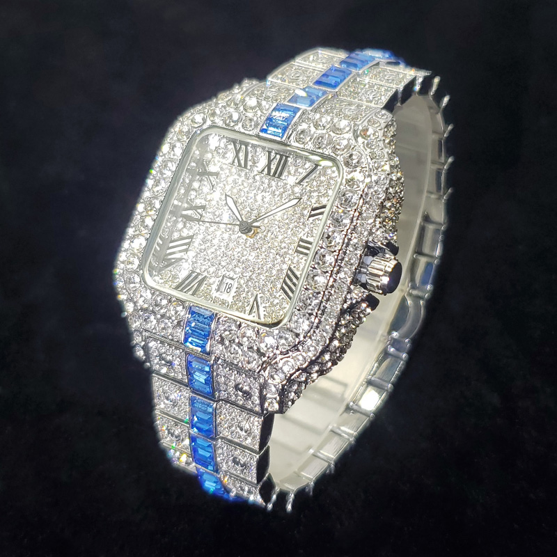 Luxury Watch Iceberg - Nouvelle Montre Diamantée Tendance pour Homme,