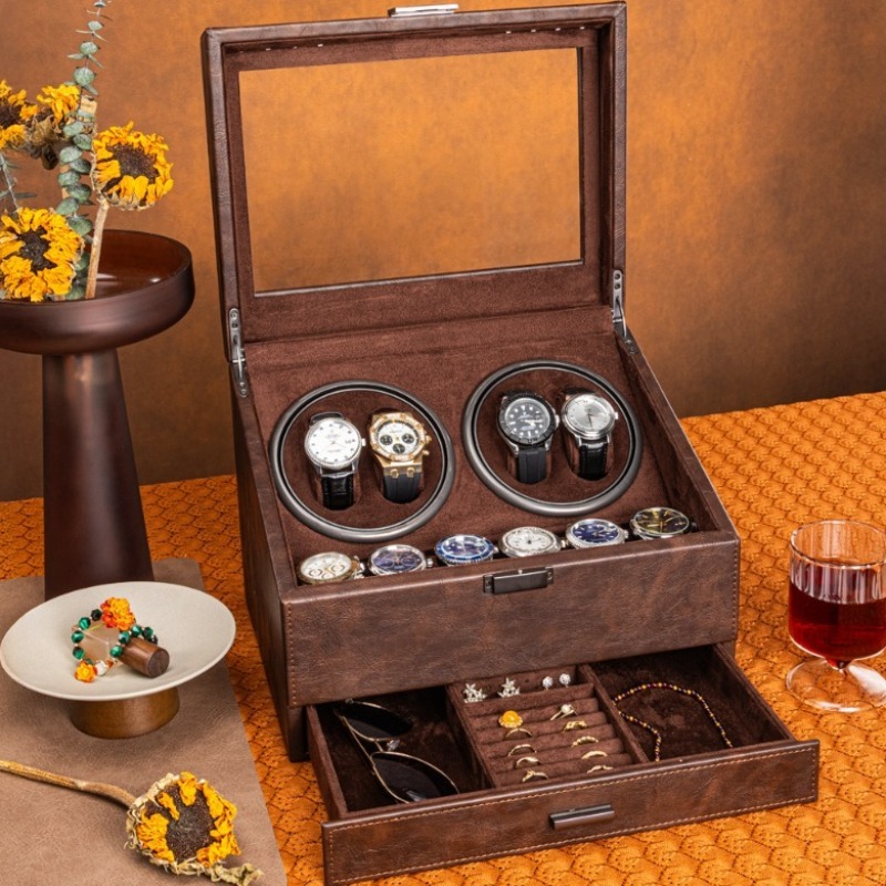Luxury Watch Winder Box - Remontoir de montre rotatif pour montres
