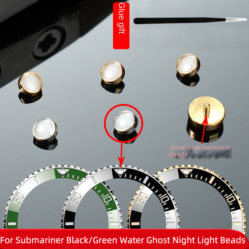 Luxury Watch Rolex - Perle lumineuse pour Rolex Submariner, vert,