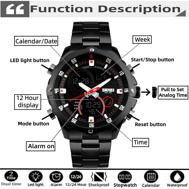 SKMEI – montre-bracelet à Quar - Luxury Watch Zone avis et prix