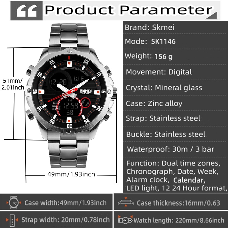 SKMEI – montre-bracelet à Quar - Luxury Watch Zone avis et prix