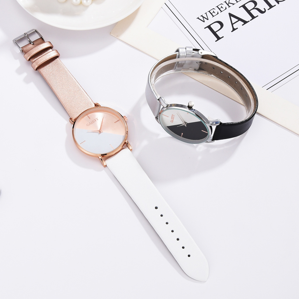 Montre en cuir or rose pour fe - Luxury Watch Female avis et prix