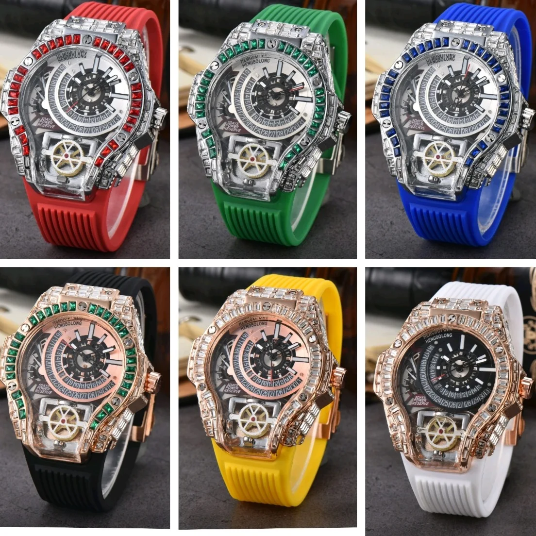 Boîtier en diamant complet aff - Luxury Watch Arabic avis et prix