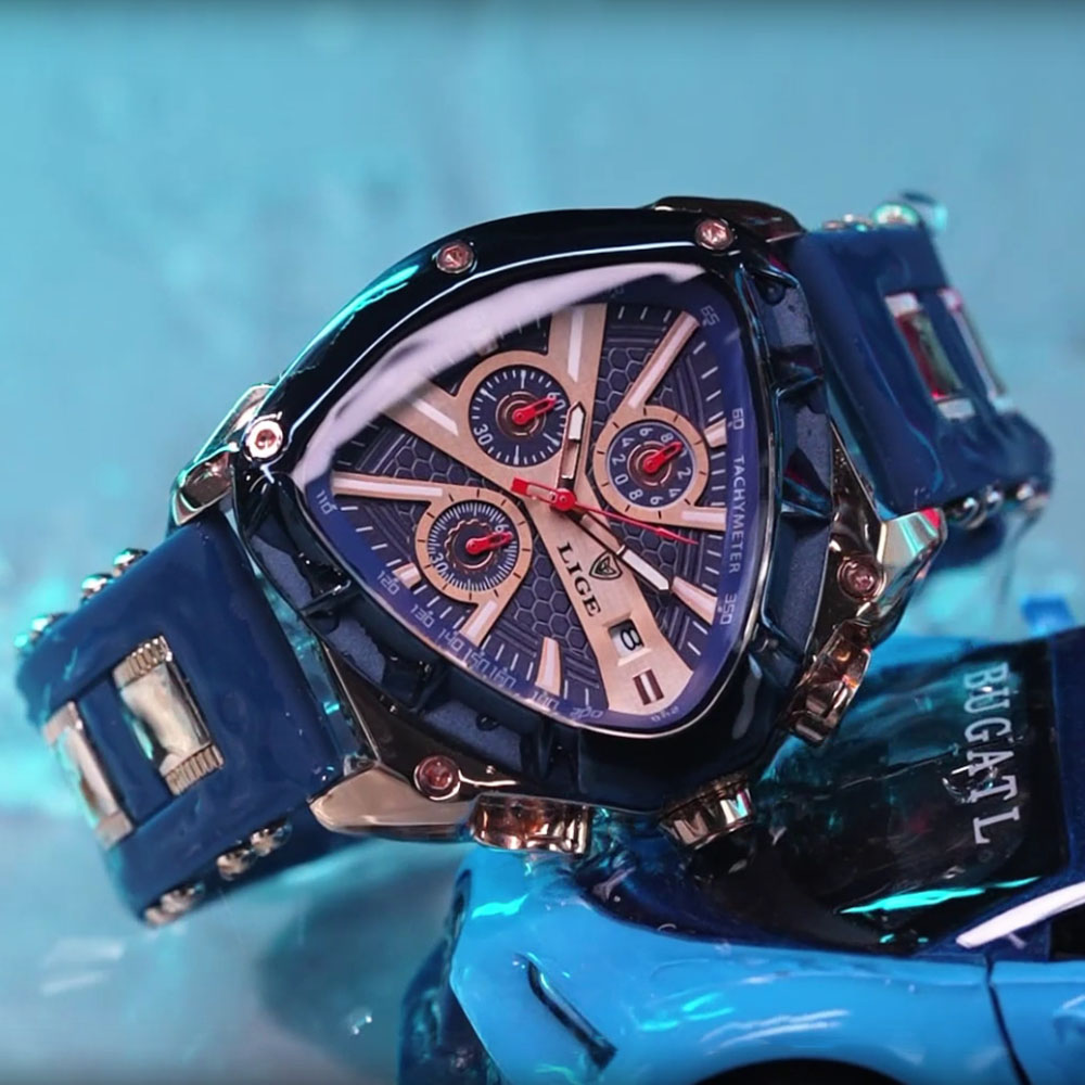 Montre Homme LIGE Tendance Chr - Watch Triangle Luxury avis et prix
