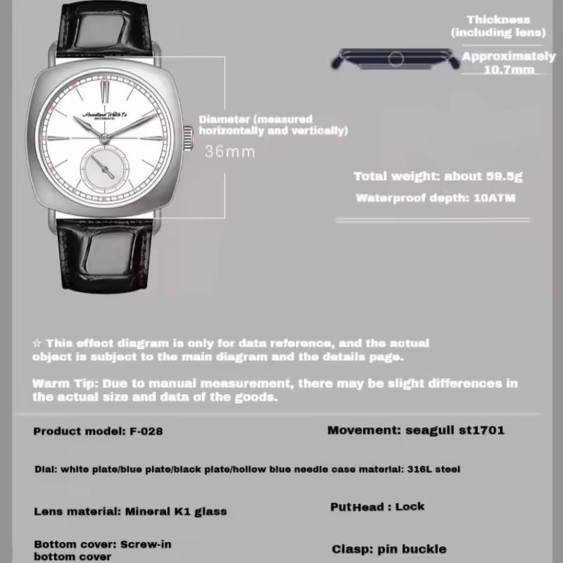Hruodland 2025 montre mécaniqu - Guilloché Dial Watch avis et prix
