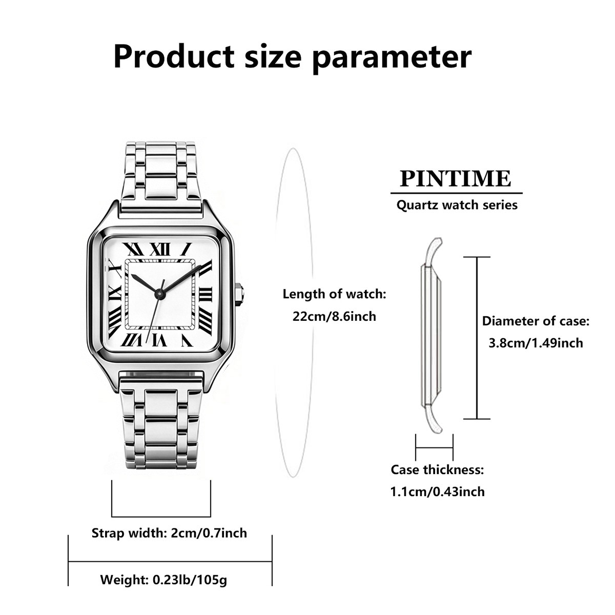 Montre de luxe carrée pour fem - Luxury Watch Arabic avis et prix
