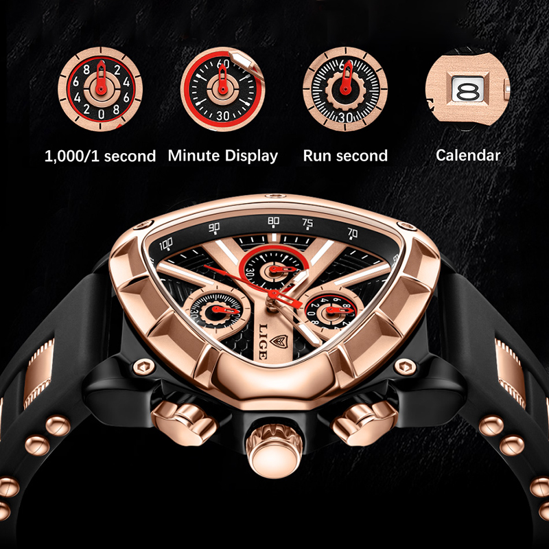 Montre pour homme LIGE, chrono - Watch Triangle Luxury avis et prix