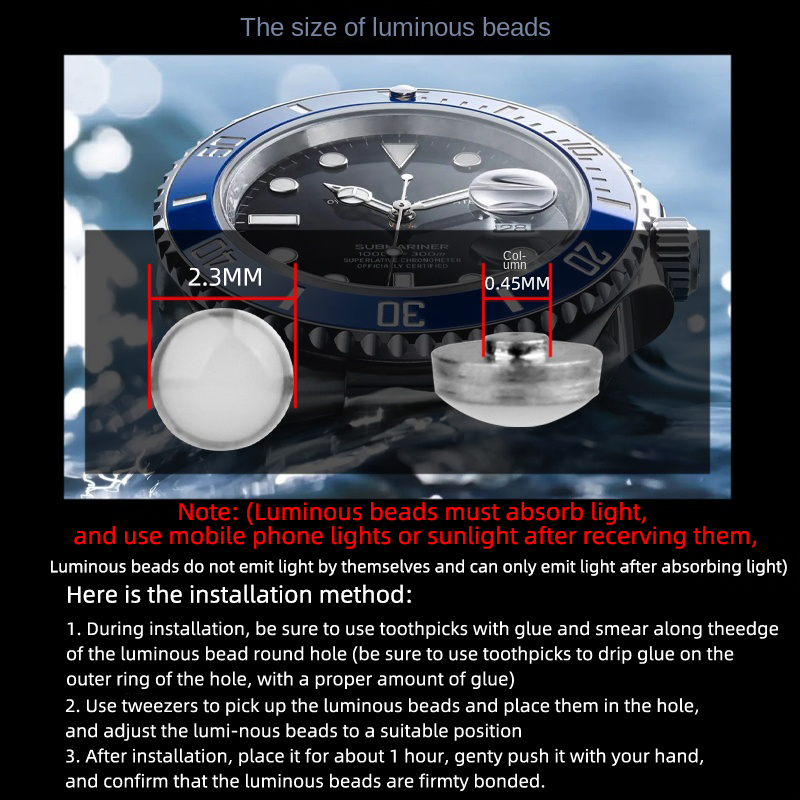 Perle lumineuse pour Rolex Sub - Luxury Watch Rolex avis et prix